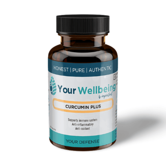 YOUR WELLBEING Curcumin Plus – Anti-inflammatory and antioxidant supplement supporting mood, joint health, brain function, and immune balance.