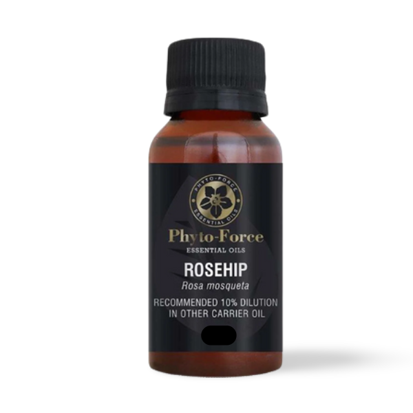 PHYTO FORCE Rose Hip Carrier Oil – cold-pressed oil for scarring, sun damage, fine lines and dry, ageing skin