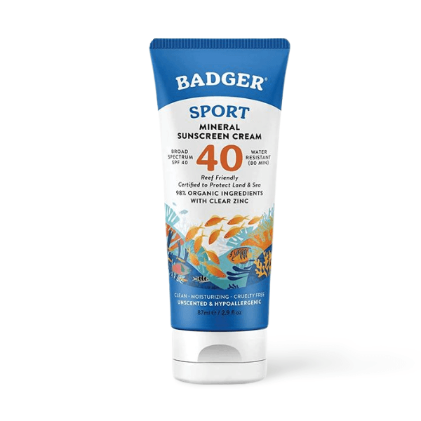 BADGER Sport Mineral Sunscreen Cream SPF40 - THE GOOD STUFF