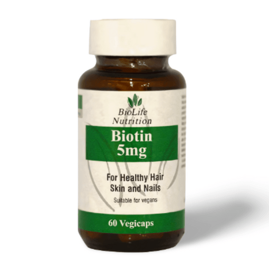 BIOLIFE Nutrition Biotin 5mg - THE GOOD STUFF