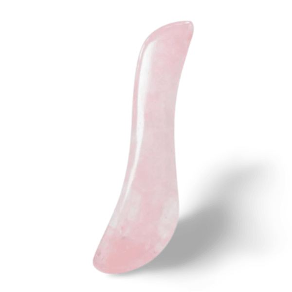 COSMETIC Rose Quartz S-Shaped Gua Sha - THE GOOD STUFF