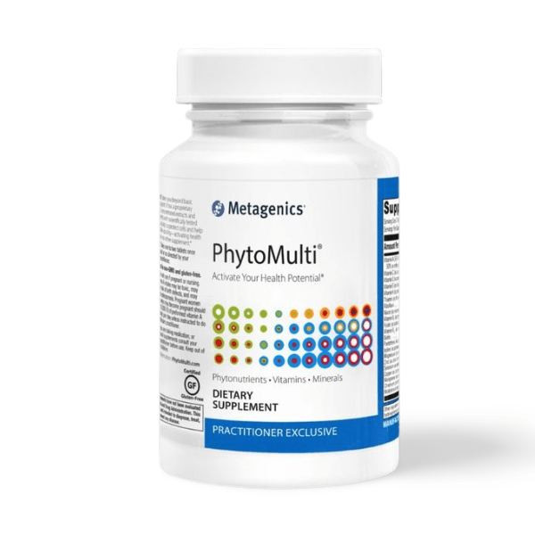 Metagenics PhytoMulti® takes you beyond basic wellness support. It has a proprietary blend of 13 concentrated extracts and phytonutrients with scientifically tested biological activity to support cellular health and overall wellness. - The Good Stuff Health Shop Near Me
