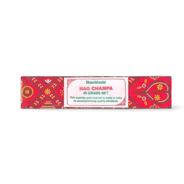 SHANTHIMALAI Red Nag Champa Incense - THE GOOD STUFF