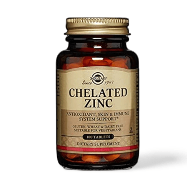 Solgar Chelated Zinc an antioxidant for skin and the immune system. Optimum support - The Good Stuff Health Shop South Africa